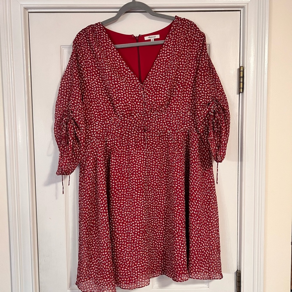 Madewell Starviolet Mini Dress in Ditsy Flowers